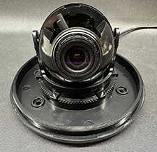 View of camera with dome removed.