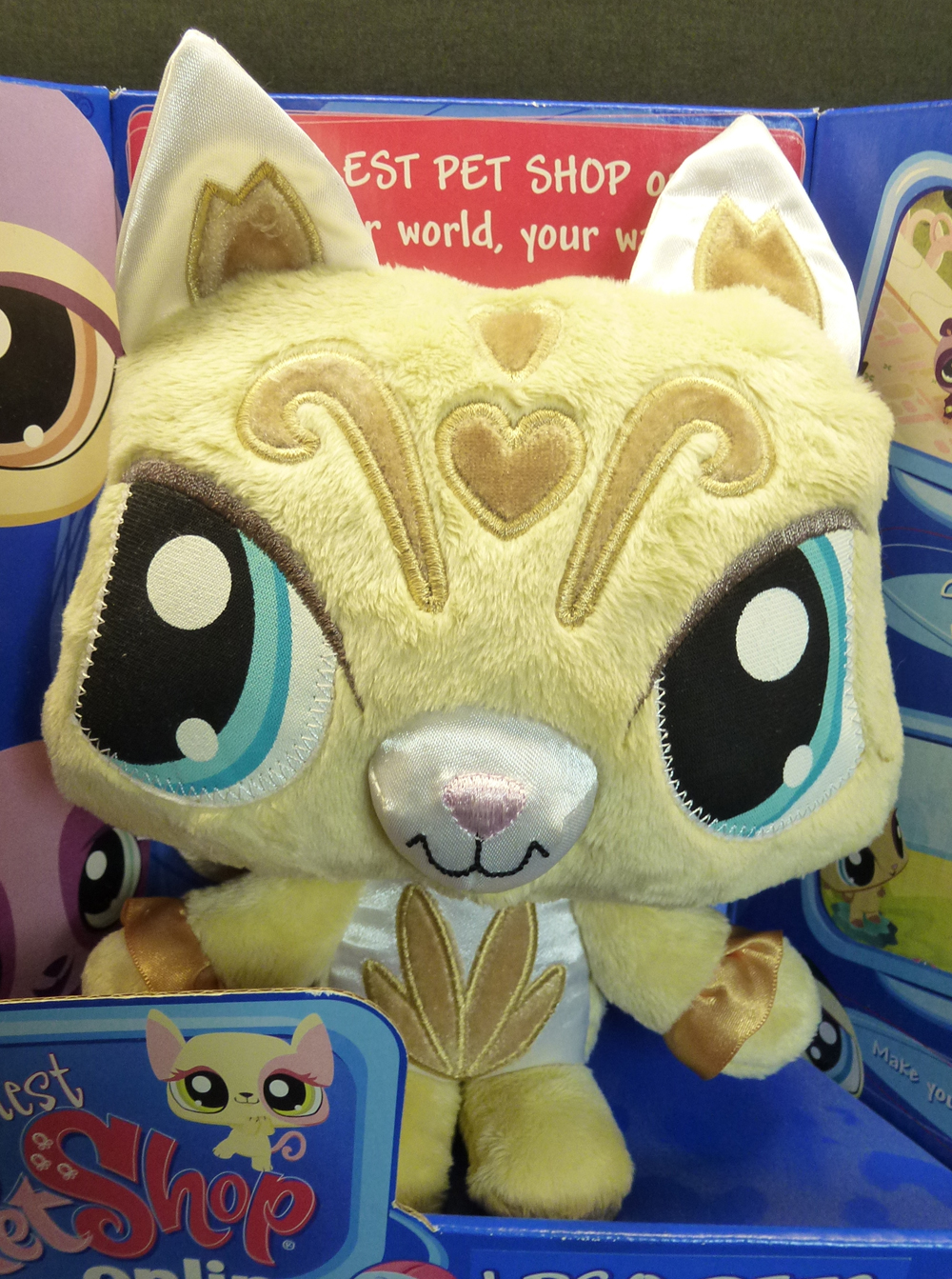 Littlest Pet Shop LPSO Virtual Online Pets Sassy Golden Kitty NEW in