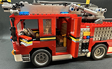 Side view of fire truck.
